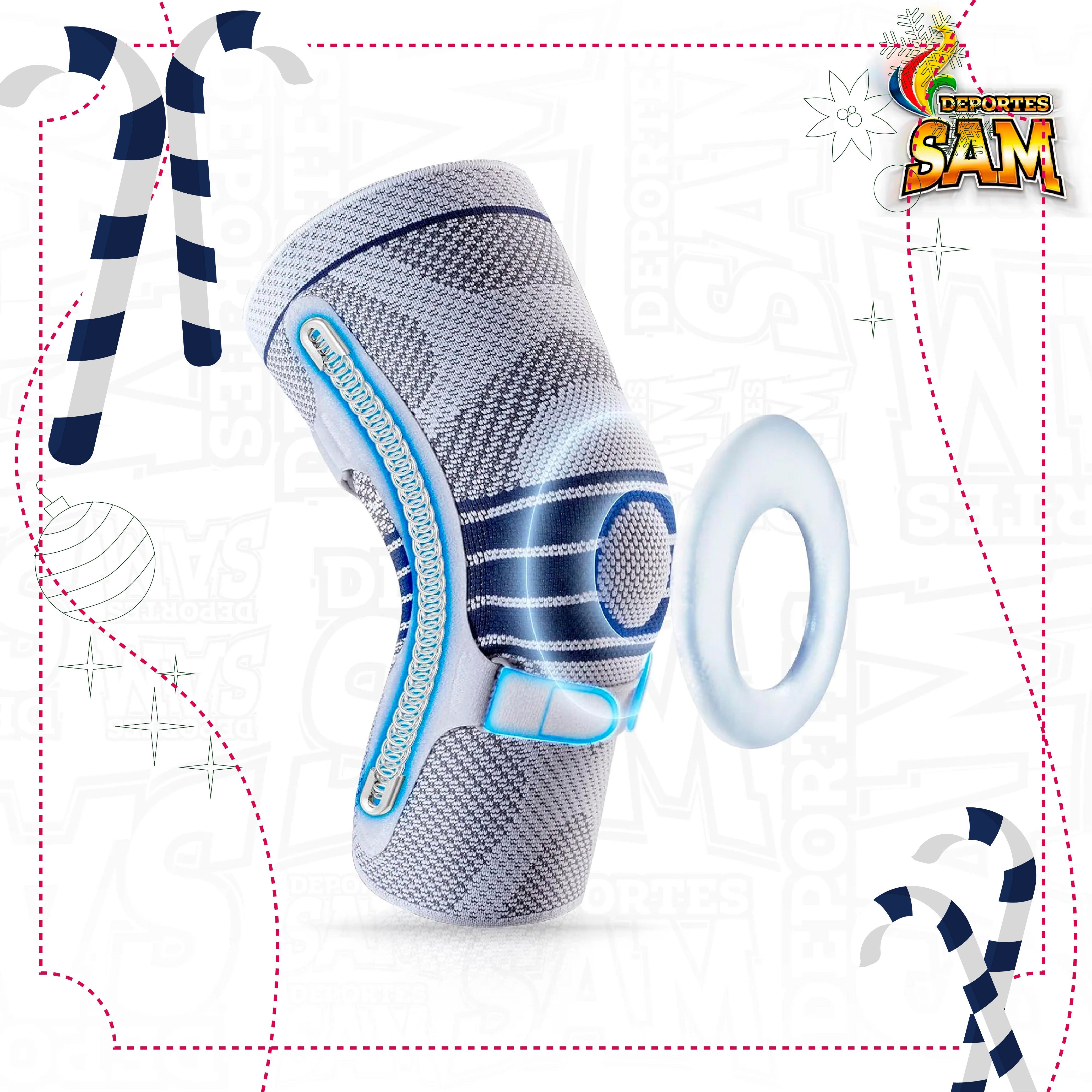 RODILLERA SUPPORT METAL GEL