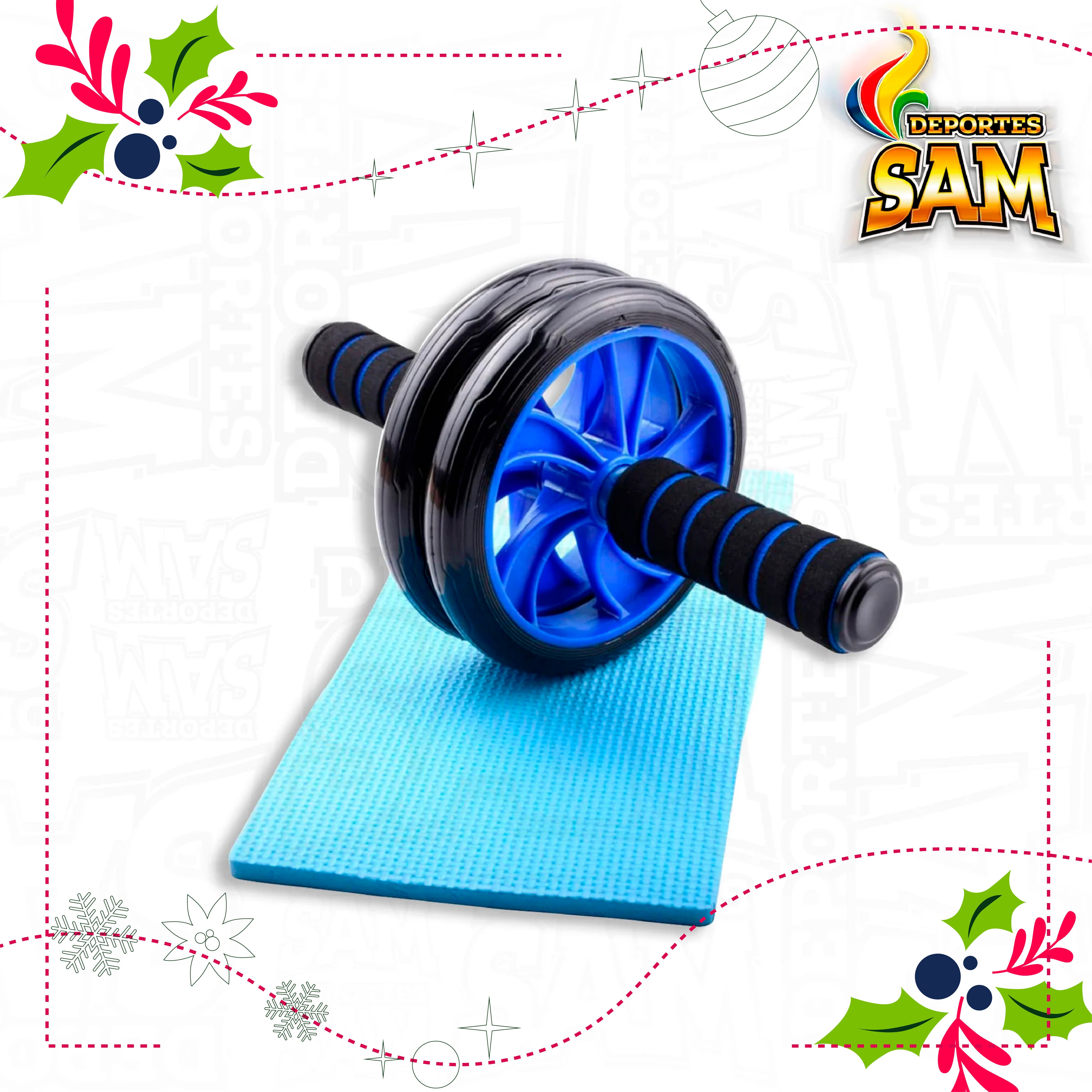 RUEDA ABDOMINAL COLORES DOBLE RUEDA WONDER