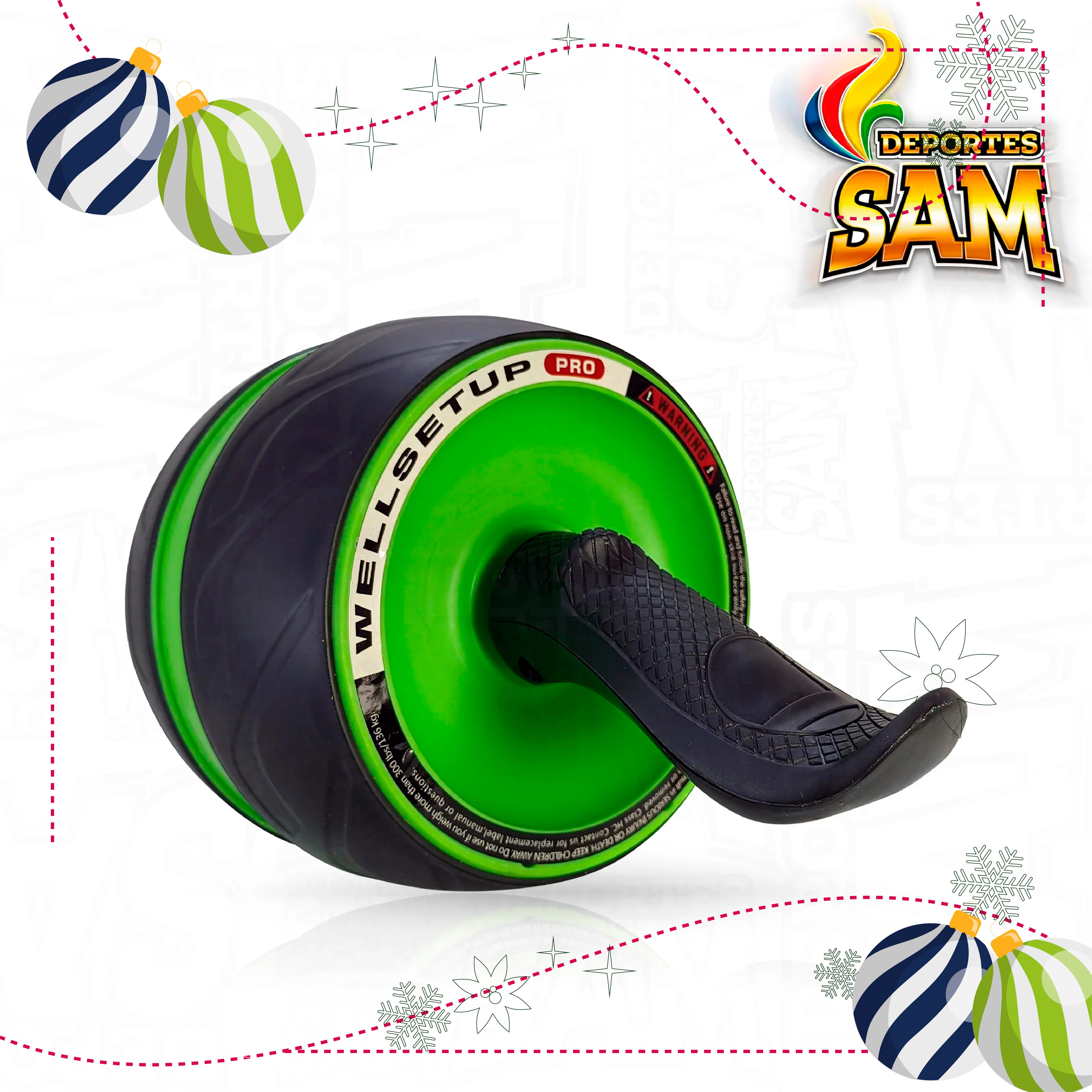 RUEDA ABDOMINAL GRANDE RETROCESO WELLSETUP AB-CARVER PRO