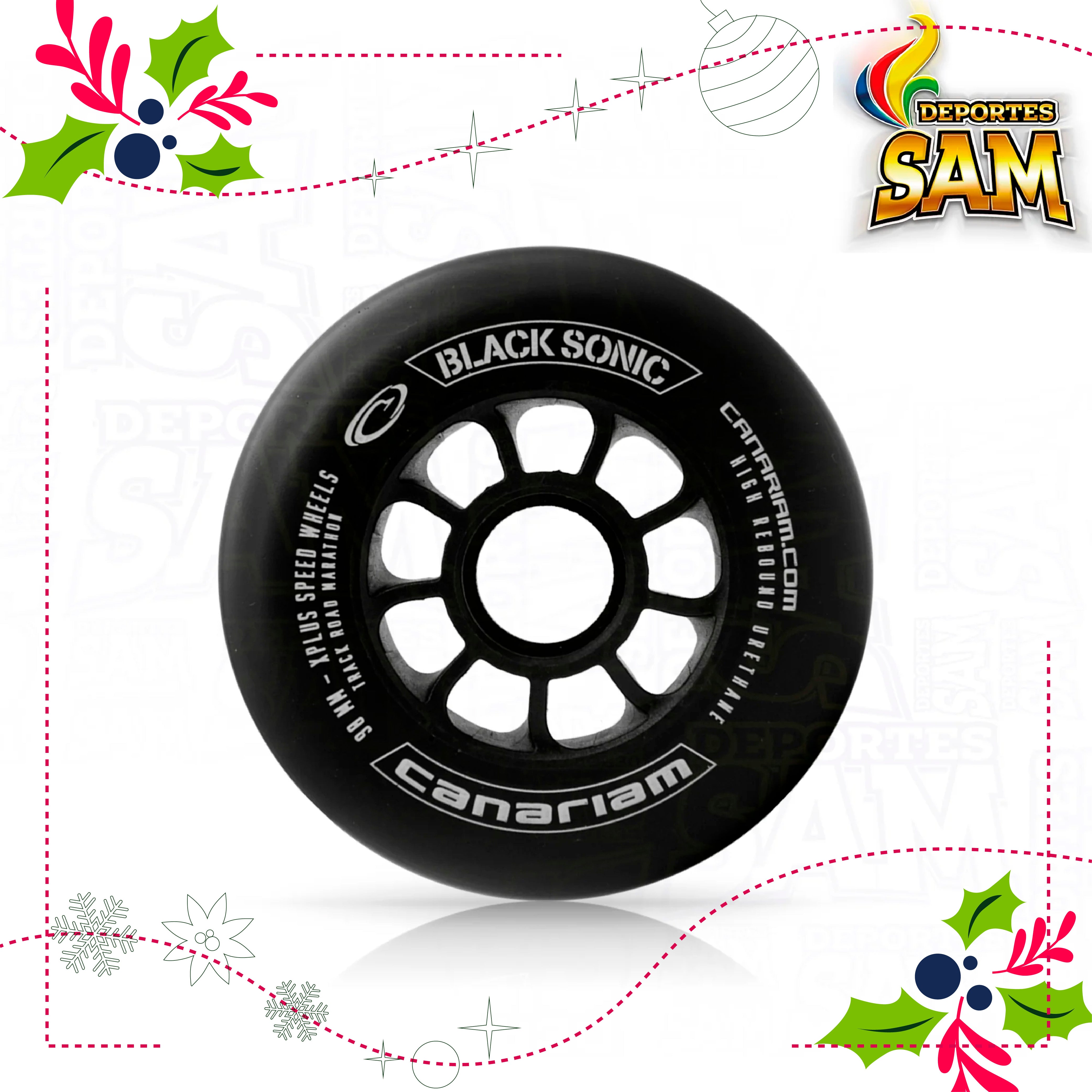 RUEDA BLACK SONIC NEGRO 90MM XPLUS