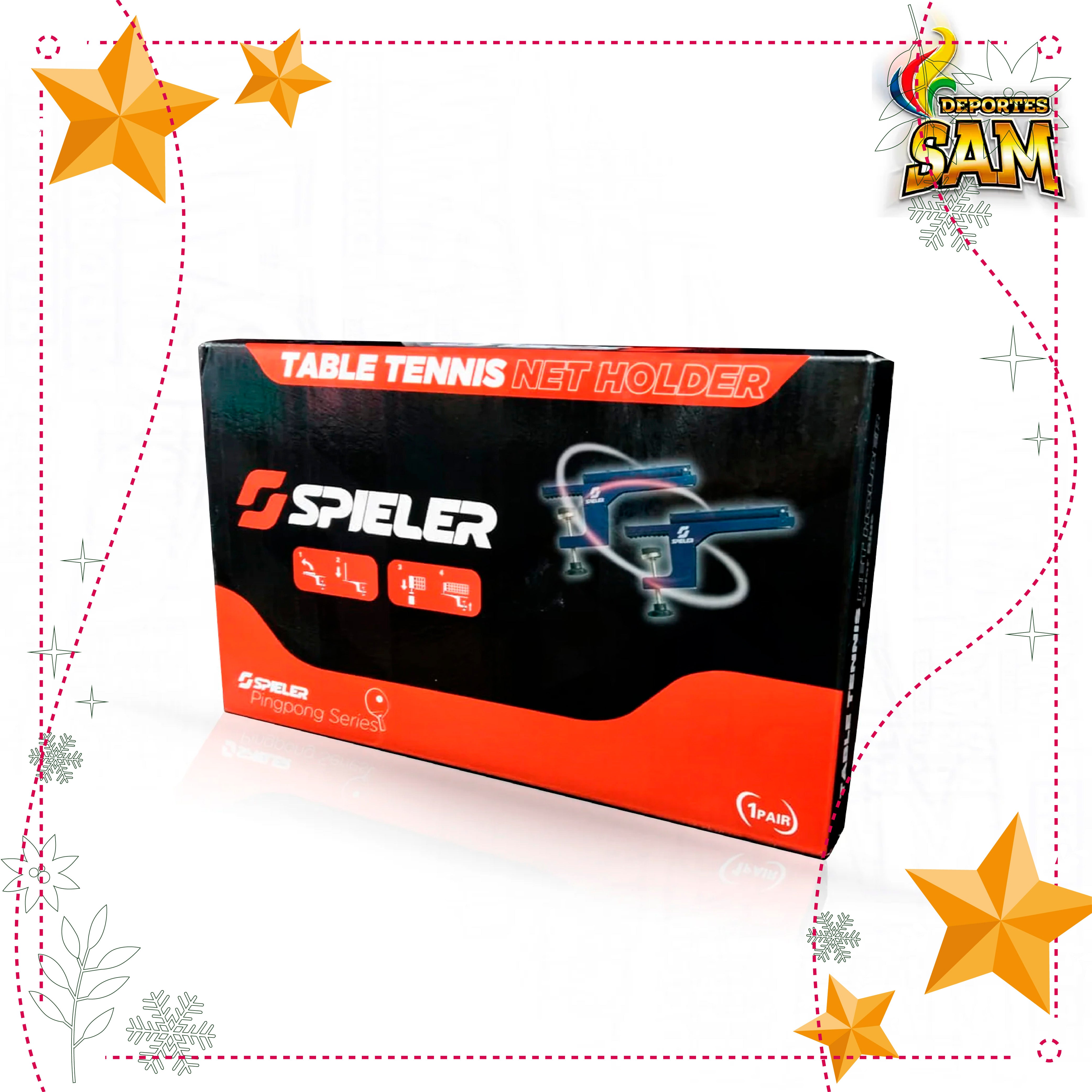 SOPORTE METALICO PARA MALLA TENIS DE MESA SPIELER