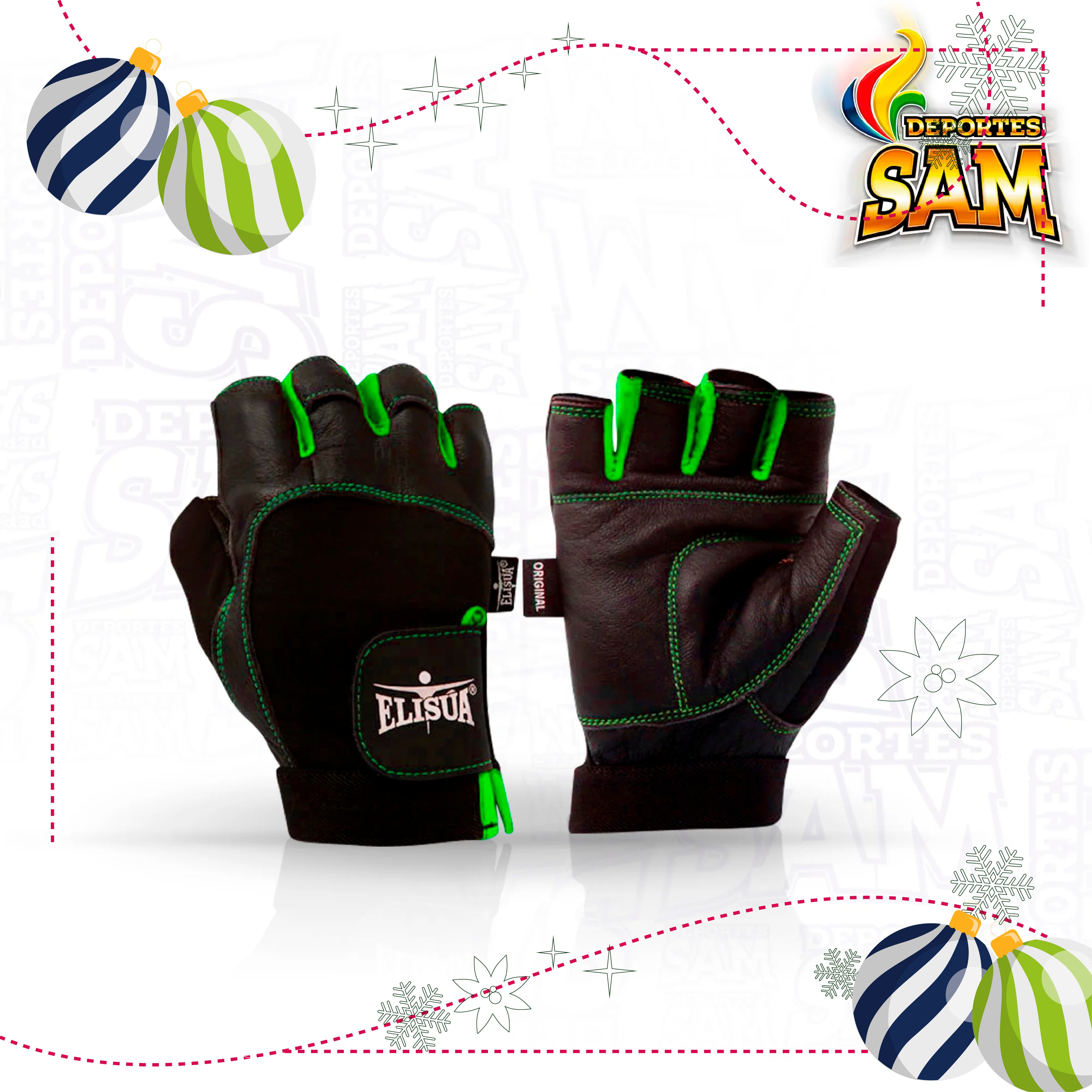 SPANDEX DAMA CORTO VERDE GUANTE ELISUA