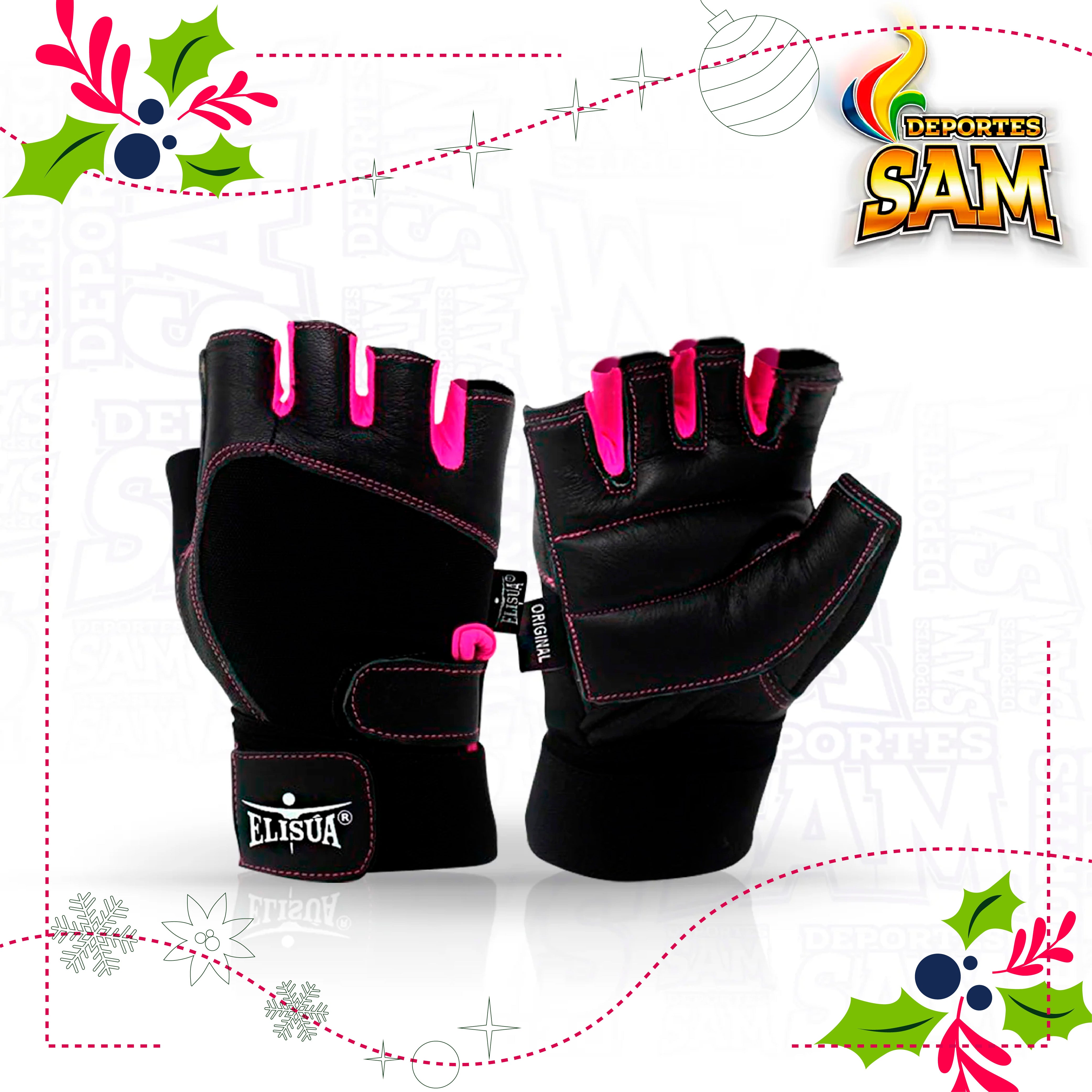 SPANDEX DAMA MUÑEQUERA FUCSIA GUANTE ELISUA