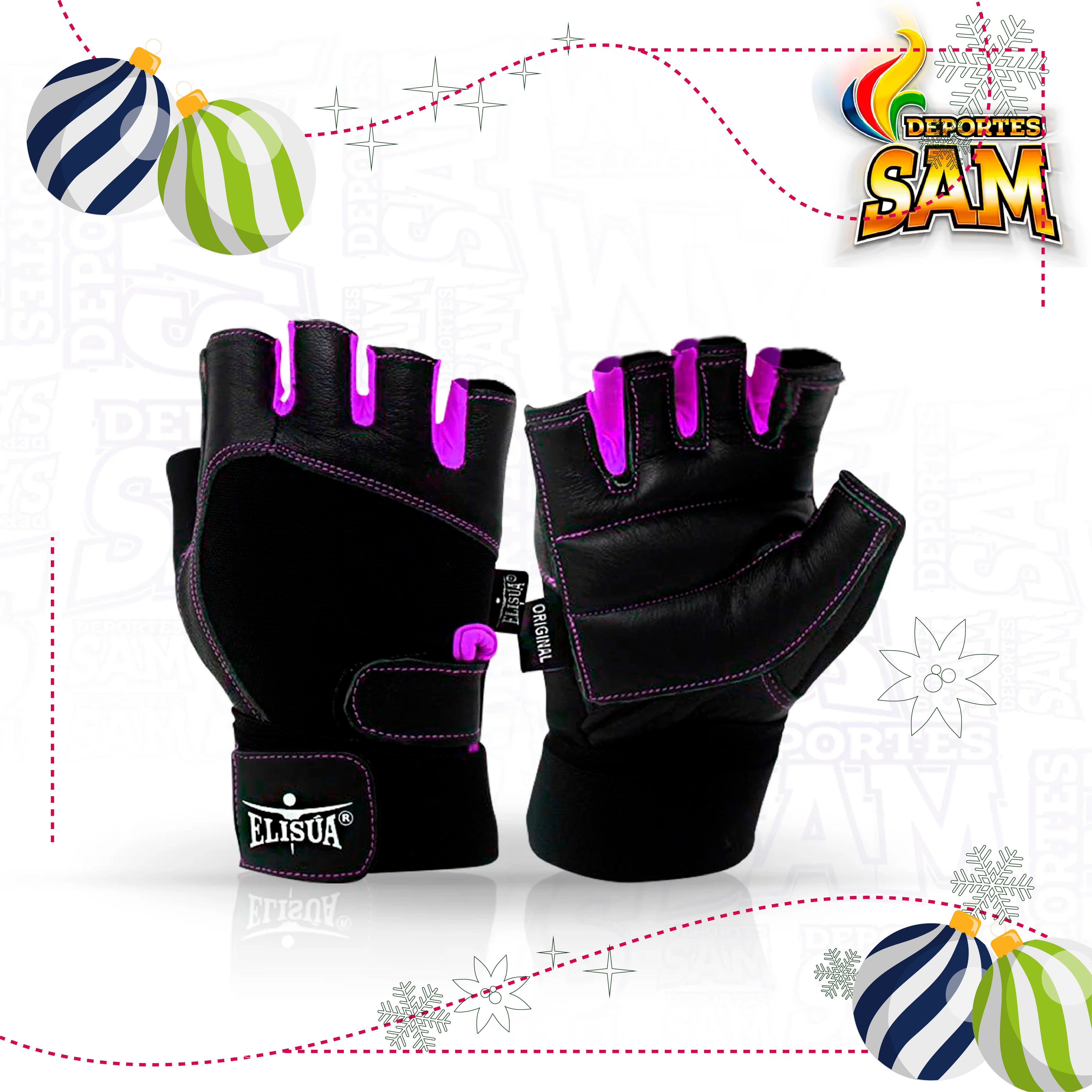 SPANDEX DAMA MUÑEQUERA MORADO GUANTE ELISUA