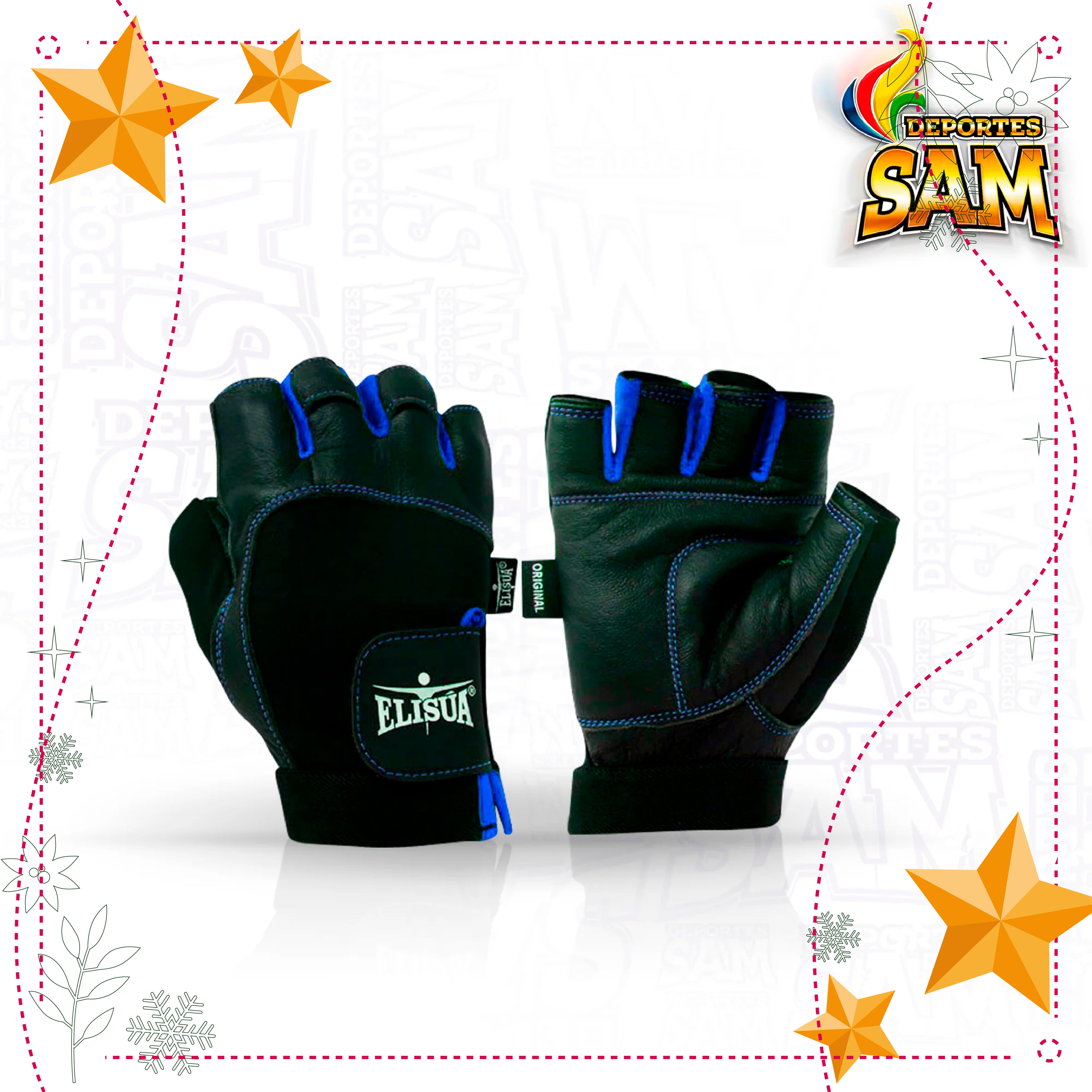 SPANDEX HOMBRE CORTO AZUL GUANTE ELISUA