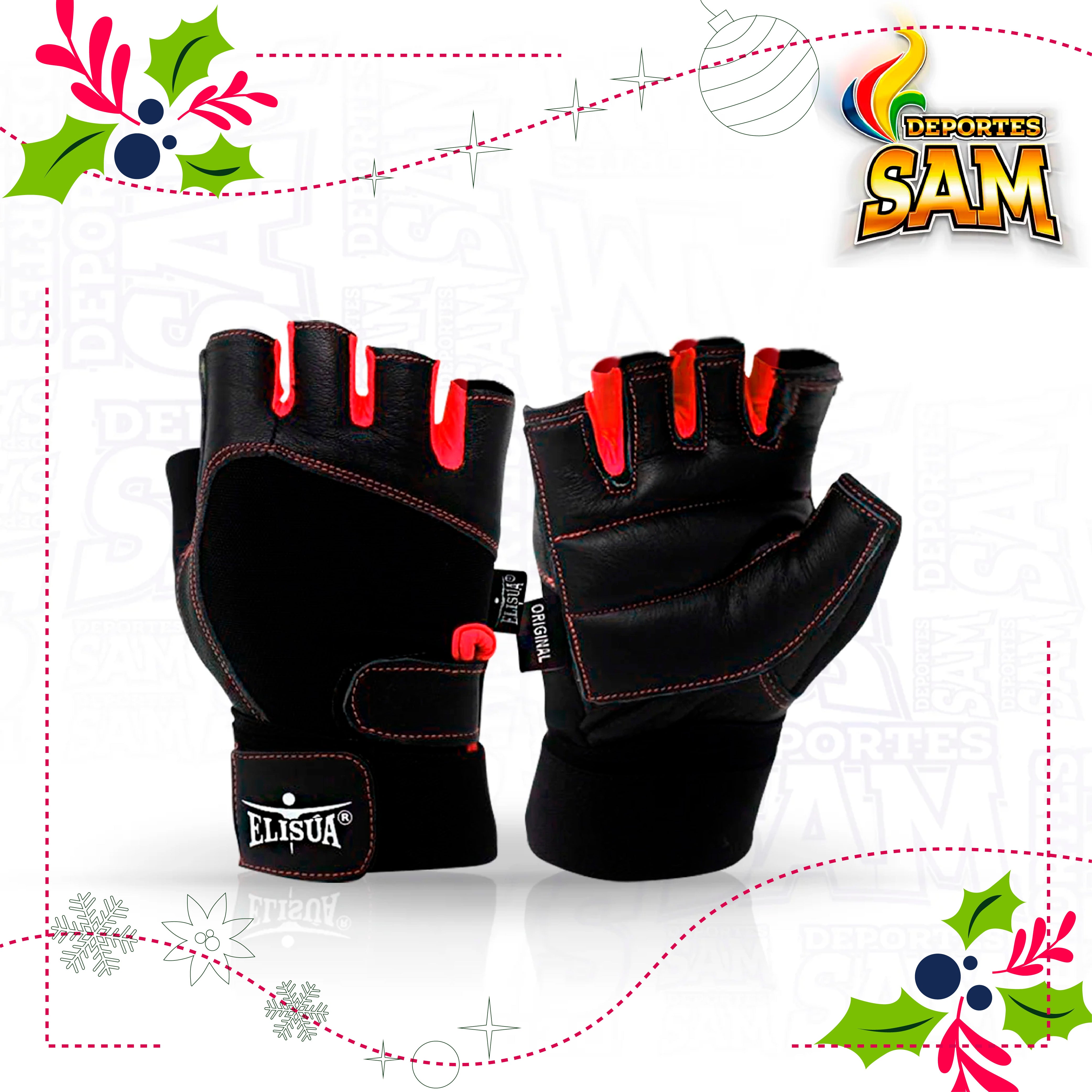 SPANDEX HOMBRE MUÑEQUERA ROJO GUANTE ELISUA