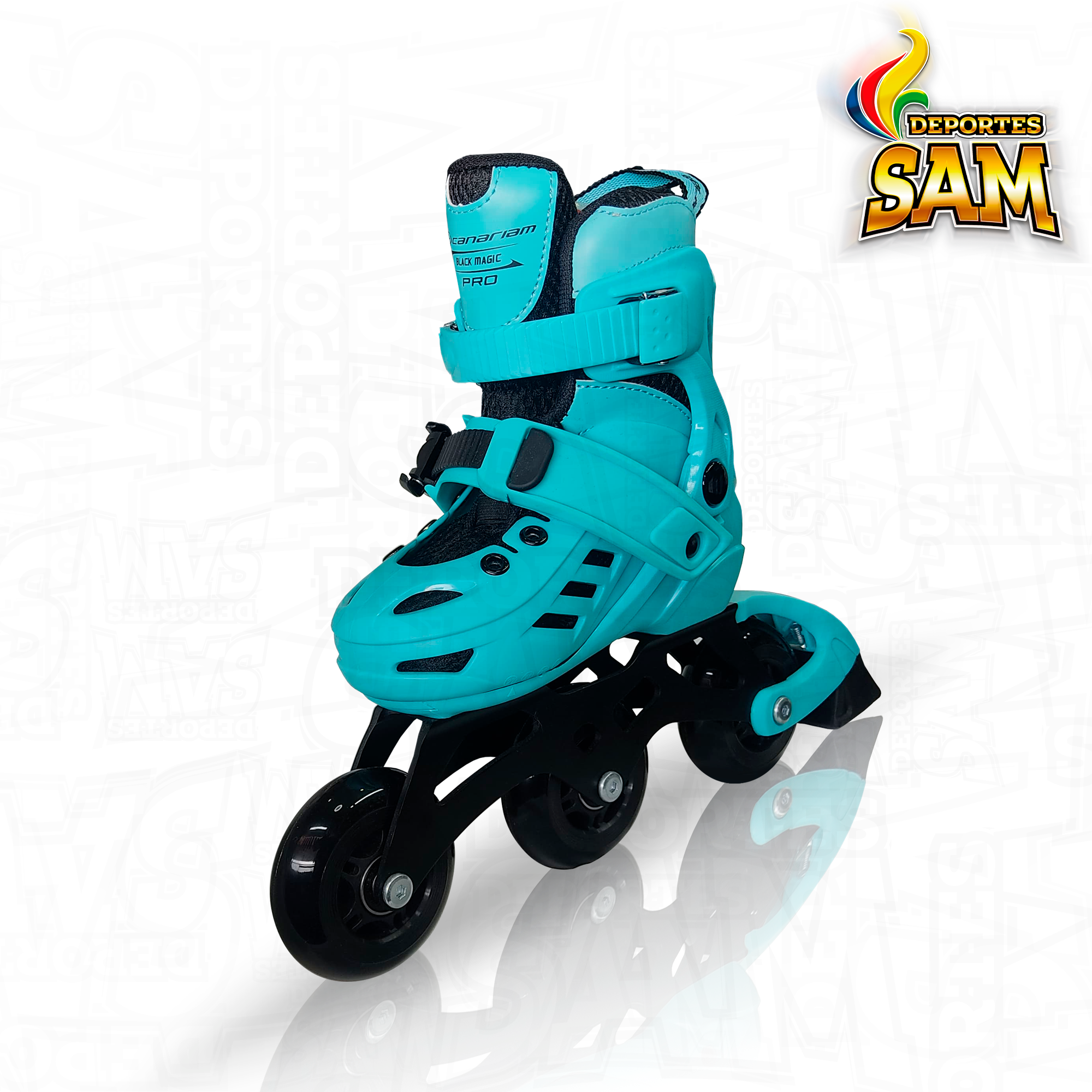 PATINES BLACK MAGIC PRO PLUS AZUL CANARIAM