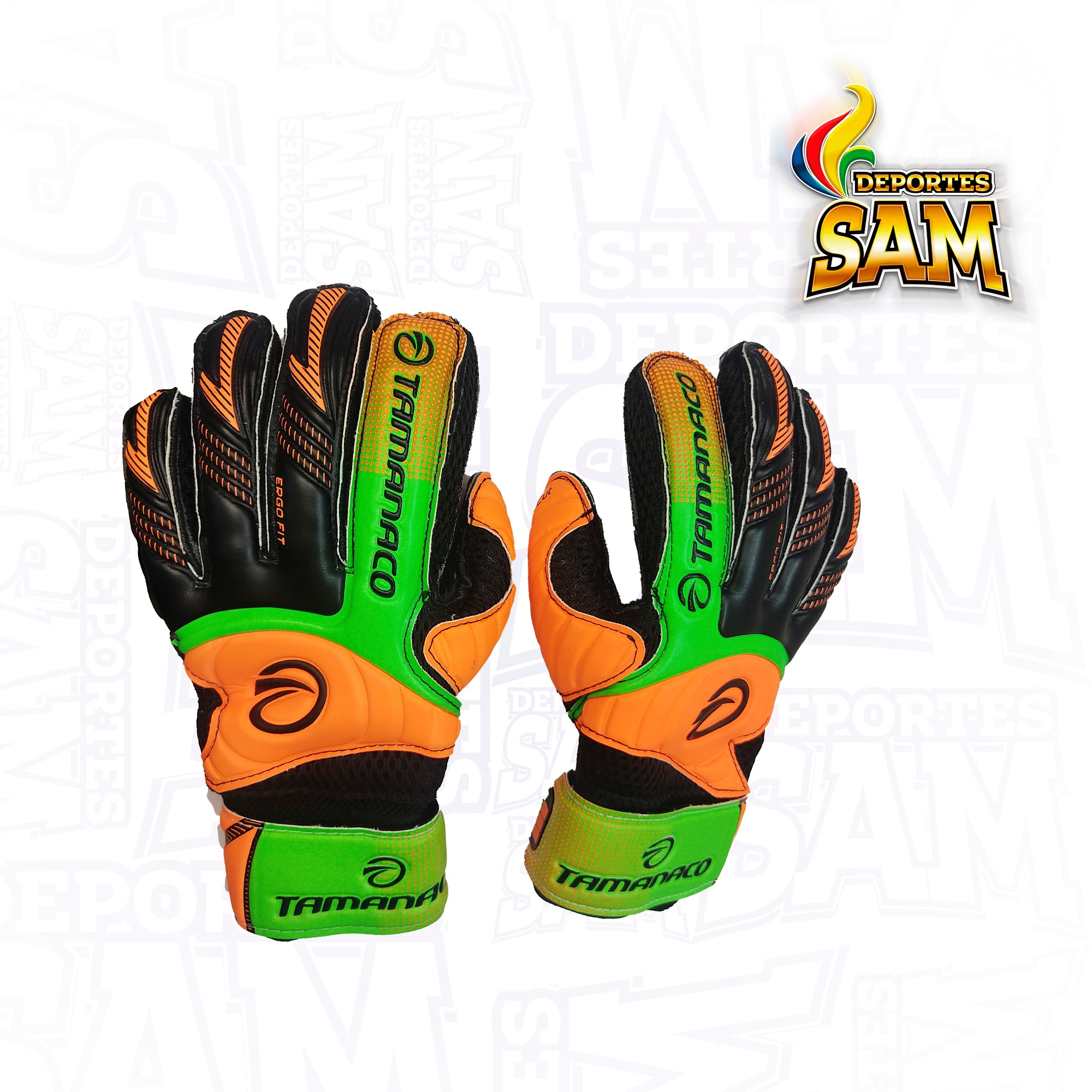 GUANTES ARQUERO TAMANACO VER-NAR-BLA PALMA BLANCA ANTIFRACTURA
